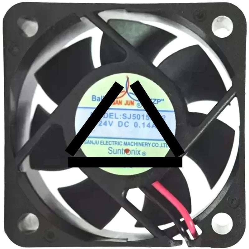 SAN JUN SJ5015HD2 24V 0.14A 2 Wires Ball Bearing Cooling Fan