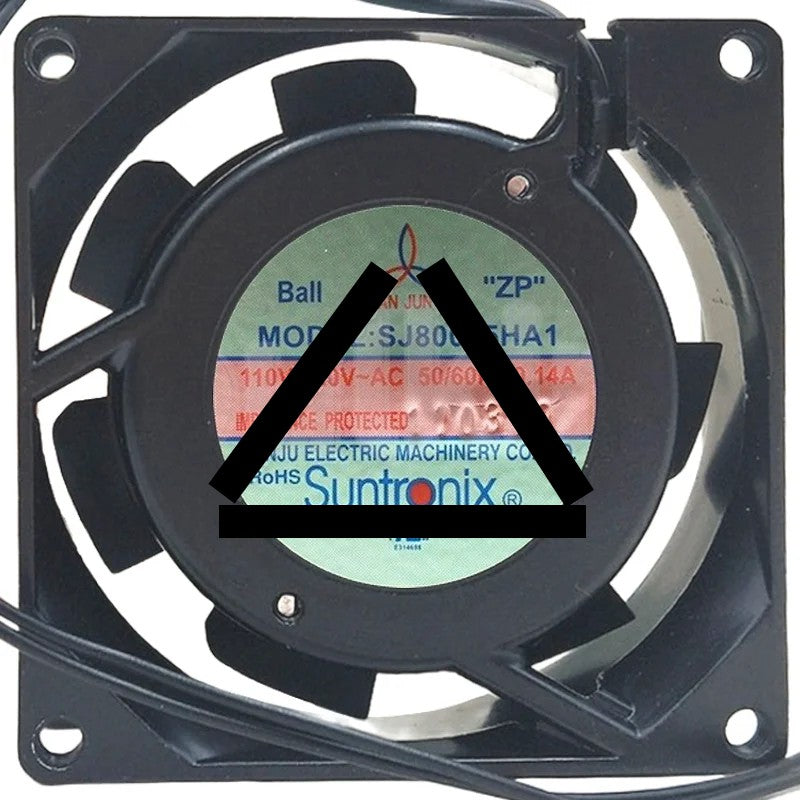 SAN JUN SJ80025HA1 110V-120V 0.14A Impedance Protected Cooling Fan
