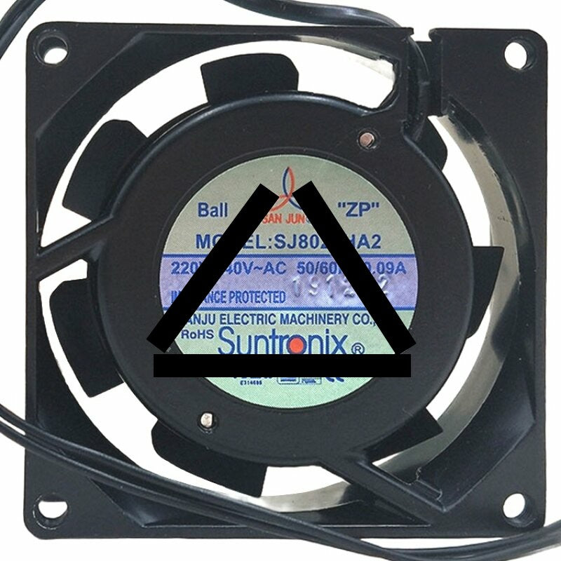 SAN JUN SJ8025HA2 AC 220V-240V 0.09A Impedance Protected Axial Cooling Fan
