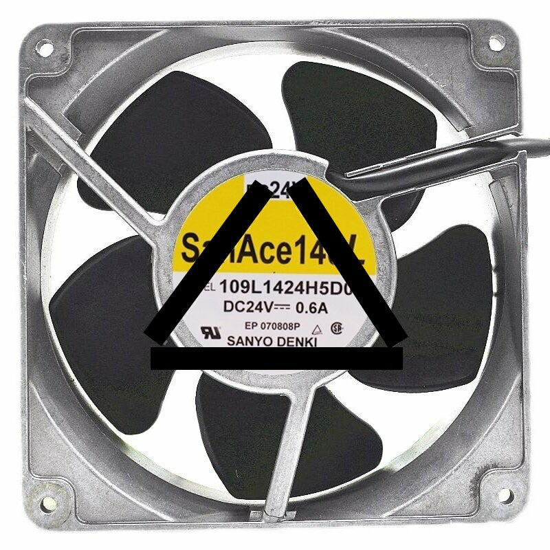SanAce Sanyo Denki 109L1424H5D01 DC 24V 0.6A 3 Wires Axial Cooling Fan