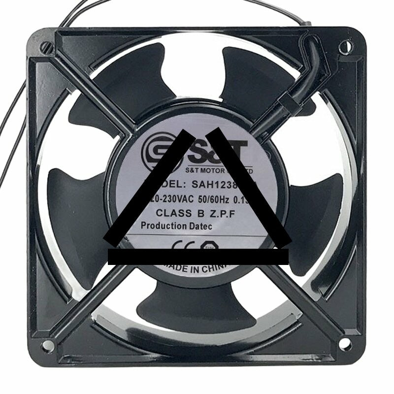 S&amp;T SAH1238S6A AC 220-230V 0.13A 12038 Axial Cooling Fan