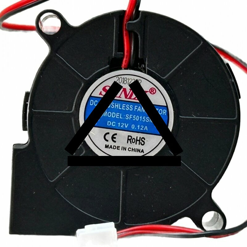 SANLY SF5015SM 12V 0.12A 2 Wires DC Brushless Blower Cooling Fan