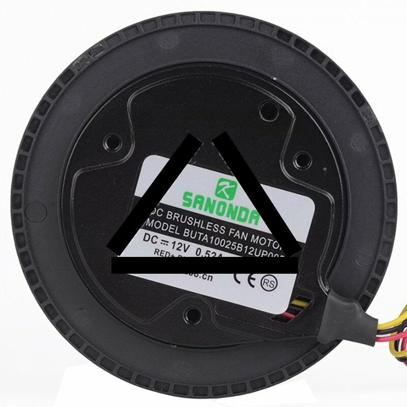 SANONDA BUTA10025B12UP005 12V 0.52A 3 Wires DC Brushless Axial Fan