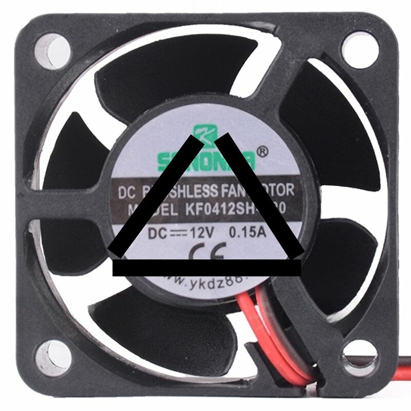 SANONDA KF0412SH-B20 12V 0.15A 2 Wires 4020 DC Brushless Axial Fan