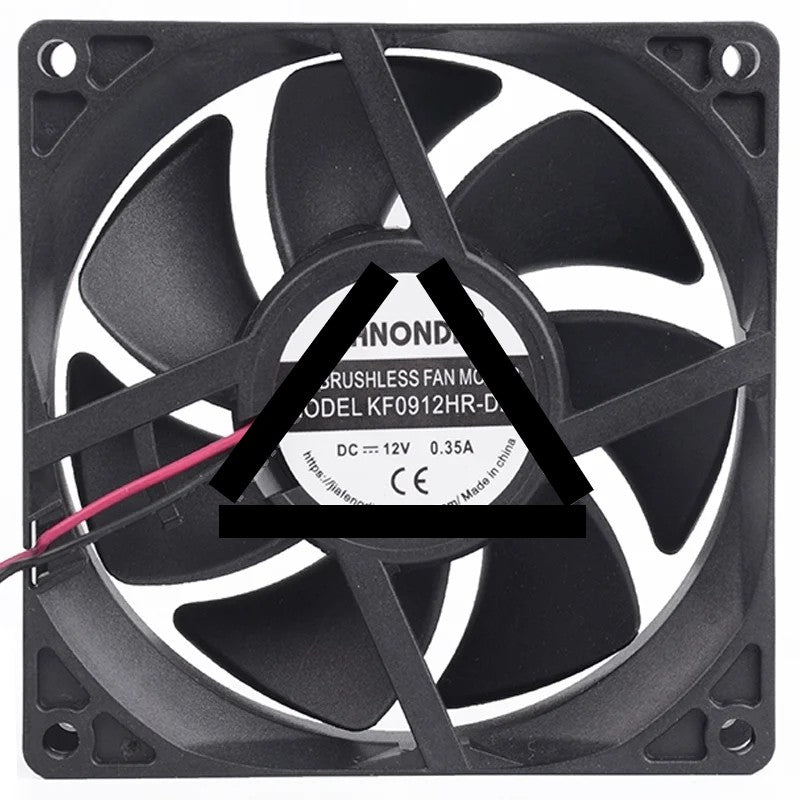 SANONDA KF0912HR-D25 12V 0.35A 2 Wires Axial Fan