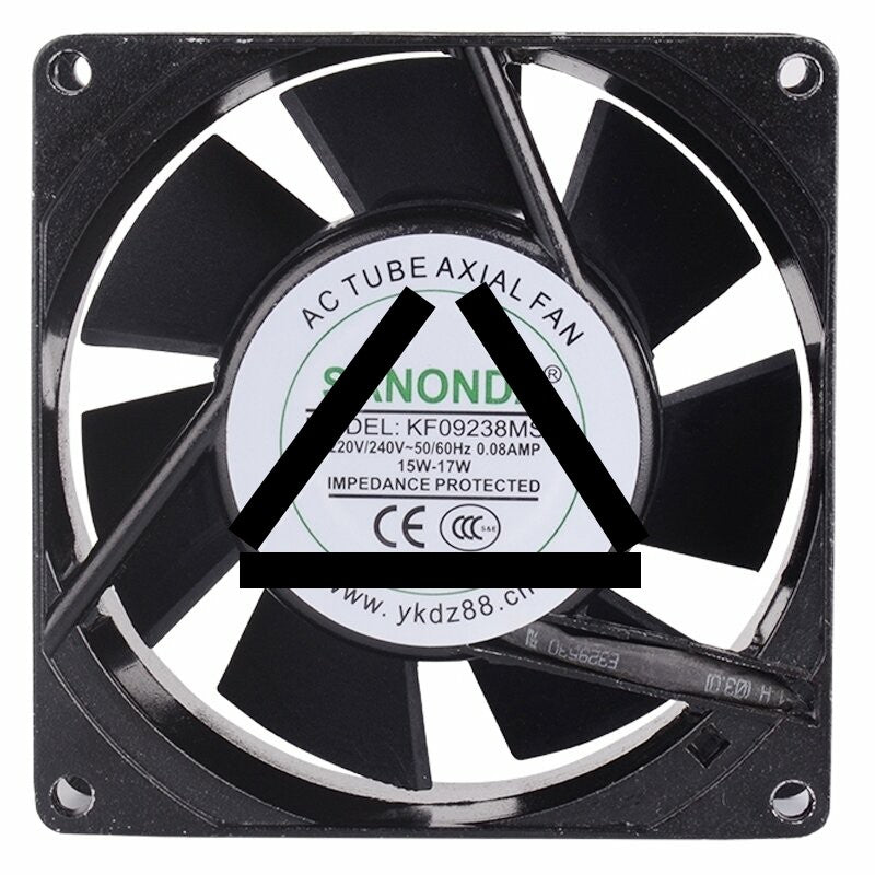 SANONDA KF09238MSL AC 220V/240V 0.08AMP 15W-17W Axial Cooling Fan