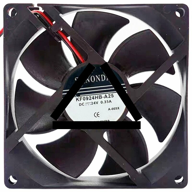 SANONDA KF0924HB-A25 24V 0.35A 2 Wires Axial Cooling Fan