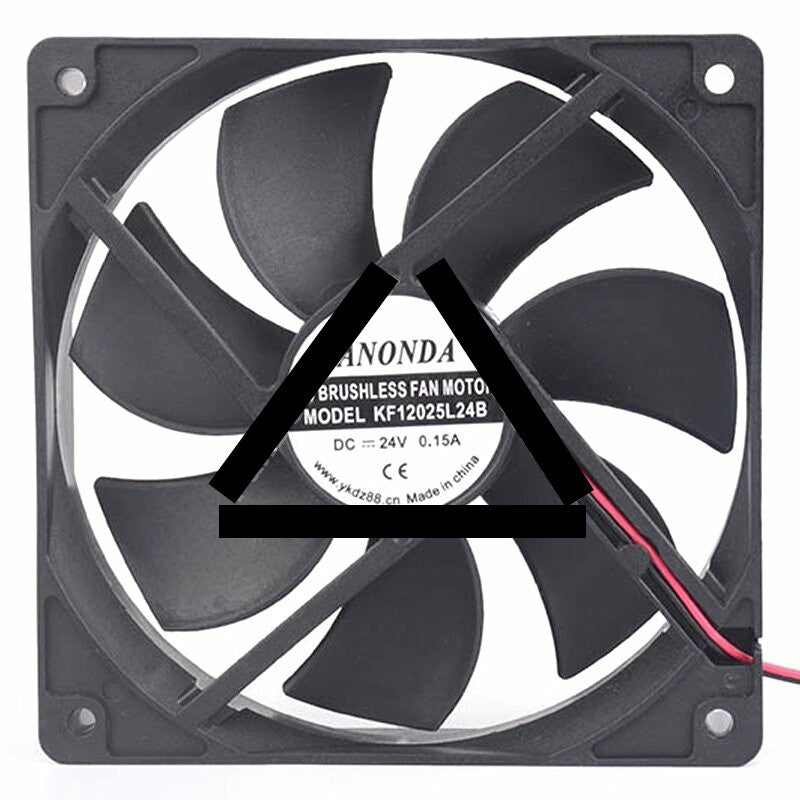 SANONDA KF12025L24B DC 24V 0.15A 2 Wires Brushless Axial Cooling Fan