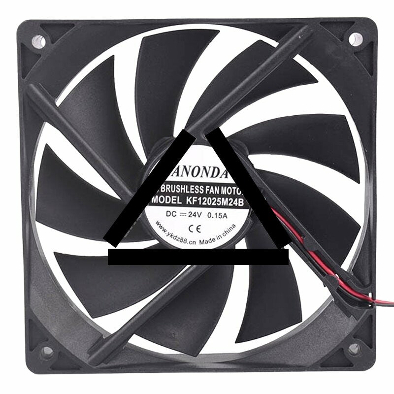 SANONDA KF12025M24B DC 24V 0.15A 2 Wires Brushless Axial Cooling Fan