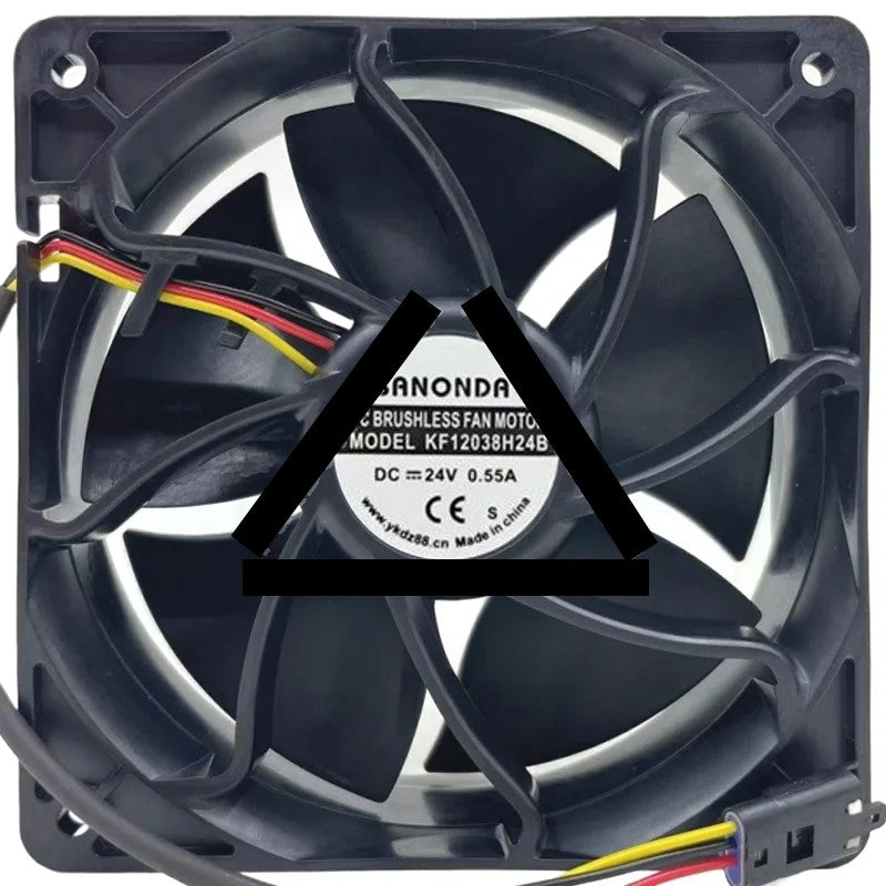 SANONDA KF12038H24B 24V 0.55A 3 Wires Axial Cooling Fan