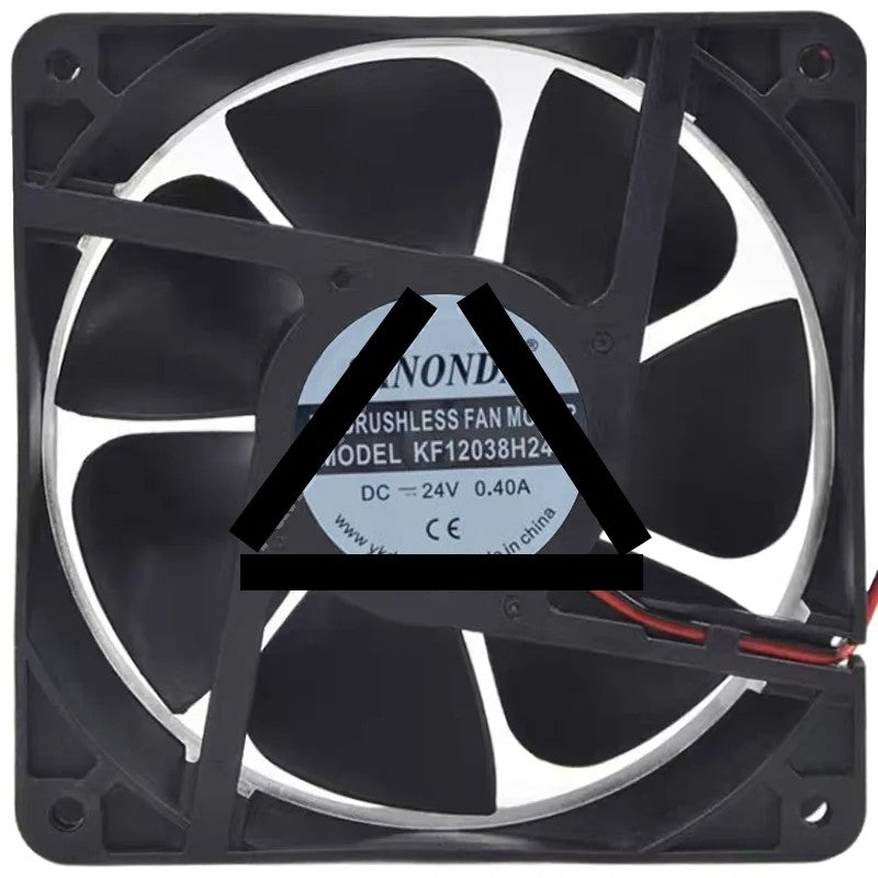 SANONDA KF12038H24S 24V 0.40A 2 Wires Axial Cooling Fan