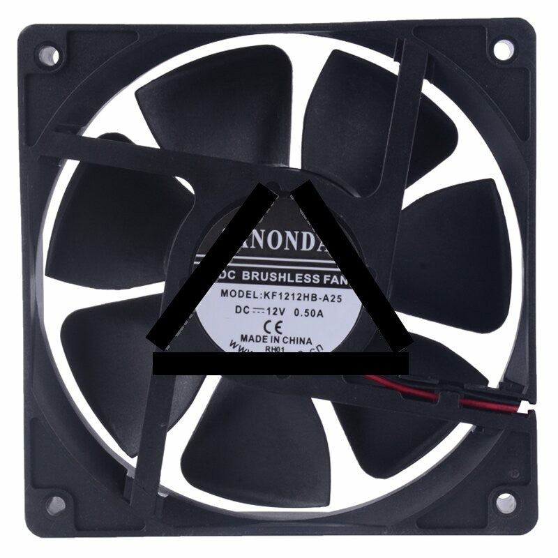 SANONDA KF1212HB-A25 DC 12V 0.50A 2 Wires Brushless Axial Cooling Fan