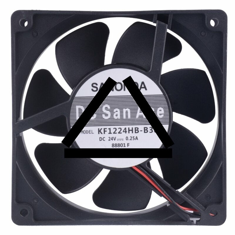SANONDA KF1224HB-B38 DC 24V 0.25A 2 Wires Brushless Axial Cooling Fan