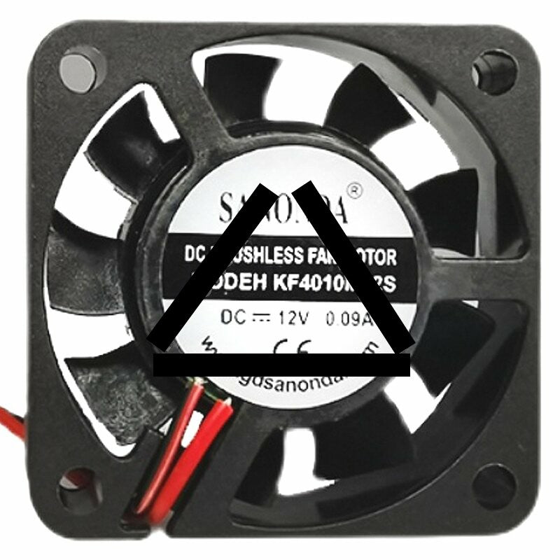 SANONDA KF4010M12S DC 12V 0.09A 2 Wires Brushless Axial Cooling Fan