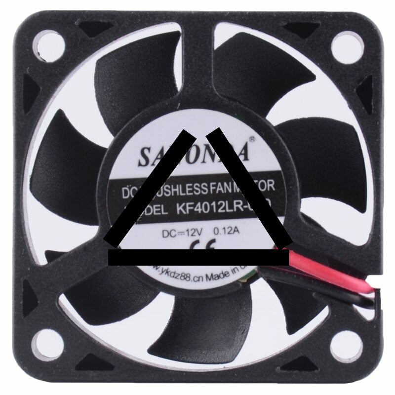 SANONDA KF4012LR-010 DC 12V 0.12A 2 Wires Brushless Axial Cooling Fan
