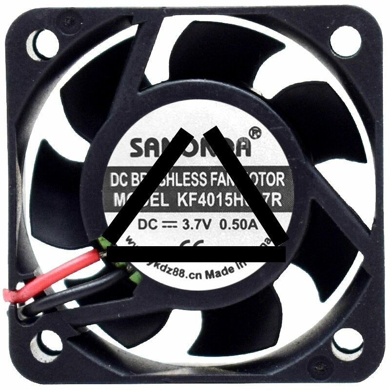 SANONDA KF4015H037R 3.7V 0.50A 2 Wires Axial Cooling Fan