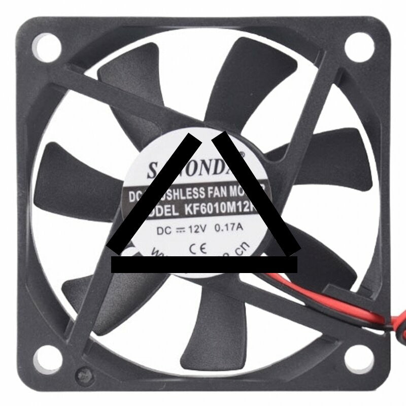 SANONDA KF6010M12R DC 12V 0.17A 2 Wires Brushless Axial Cooling Fan