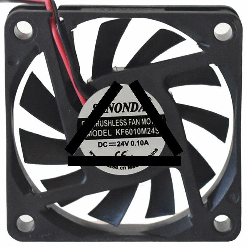 SANONDA KF6010M24S 24V 0.10A 2 Wires Axial Cooling Fan