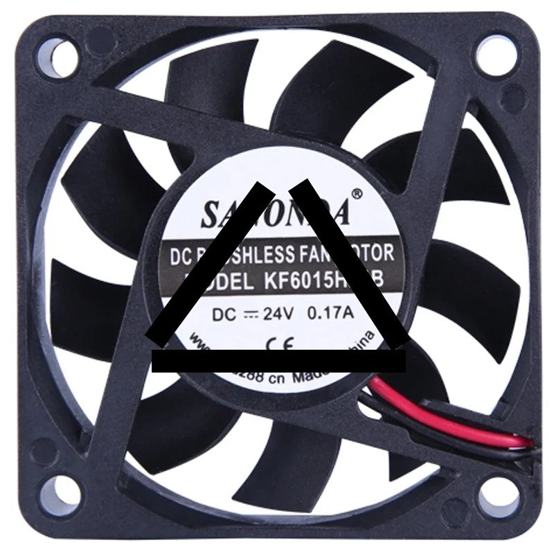 SANONDA KF6015H24B 24V 0.17A 2 Wires Axial Cooling Fan