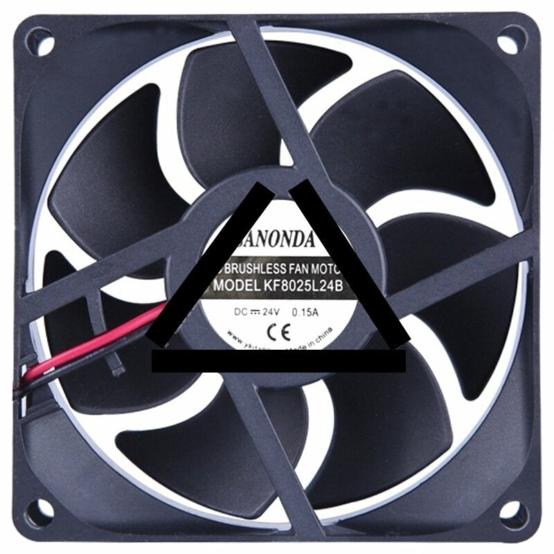 SANONDA KF8025L24B 24V 0.15A 2 Wires Axial Cooling Fan