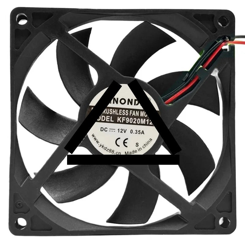 SANONDA KF9020M12B 12V 0.35A 2 Wires Axial Cooling Fan