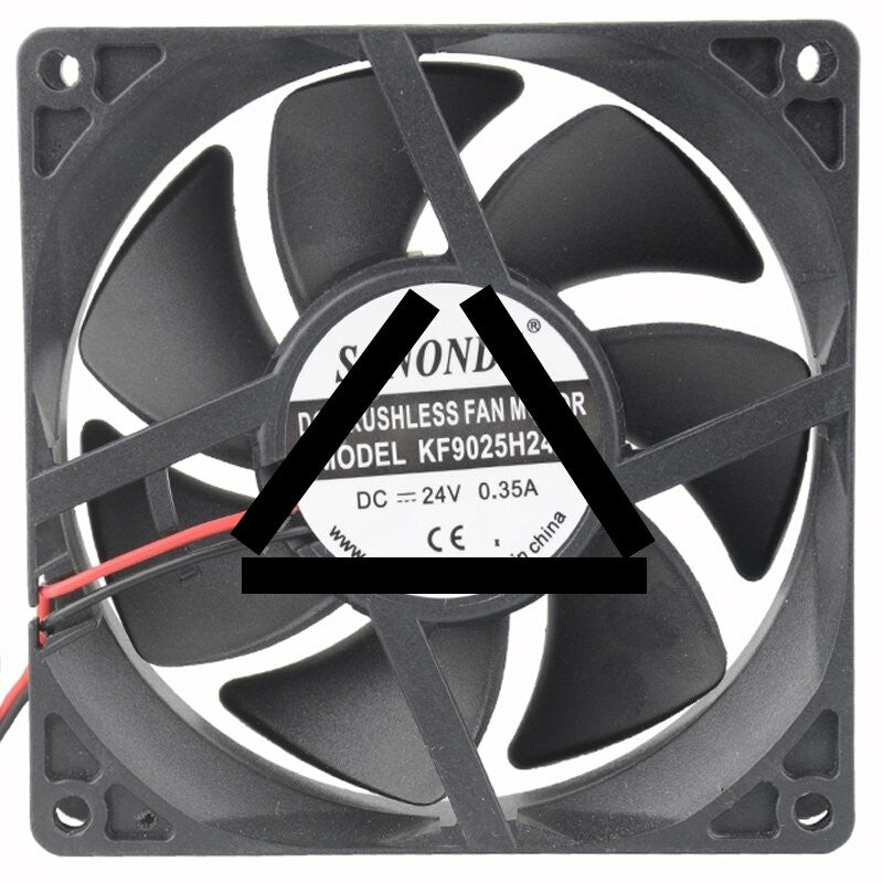 SANONDA KF9025H24B 24V 0.35A 2 Wires DC Brushless Axial Cooling Fan