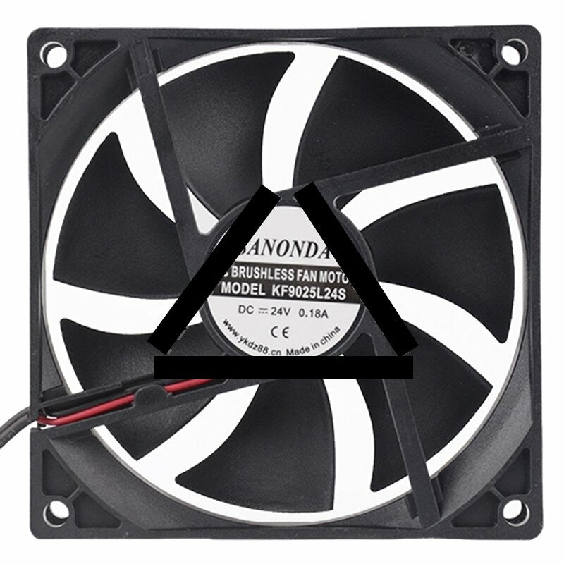 SANONDA KF9025L24S DC 24V 0.18A 2 Wires Brushless Axial Cooling Fan