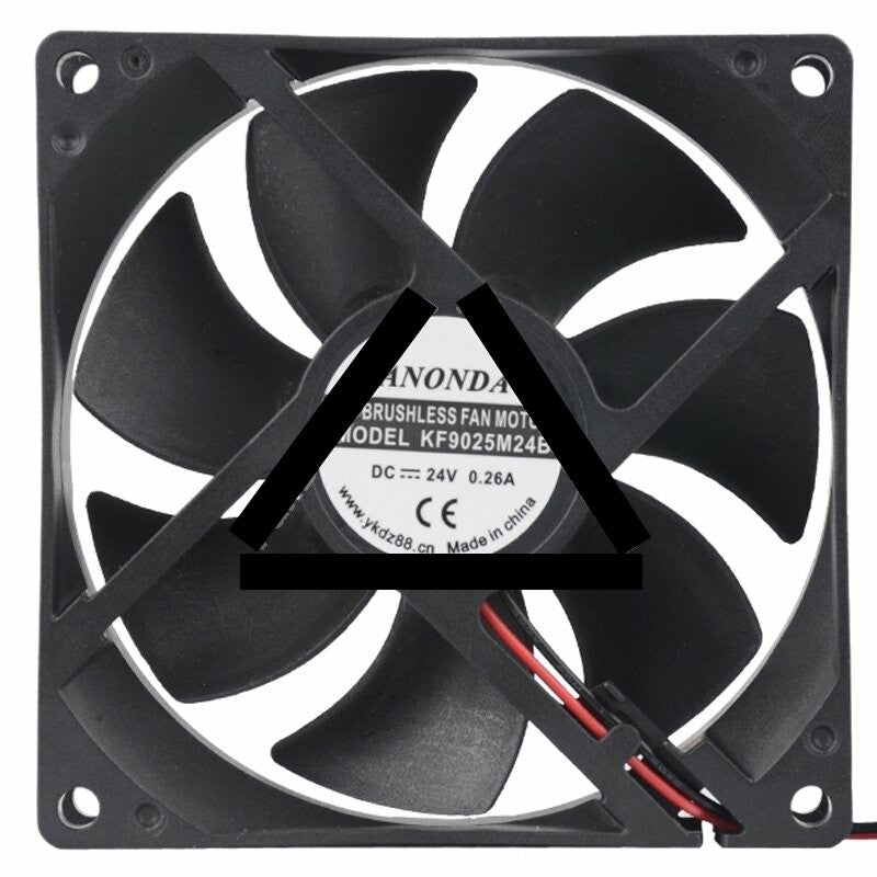 SANONDA KF9025M24B DC 24V 0.26A 2 Wires Brushless Axial Cooling Fan