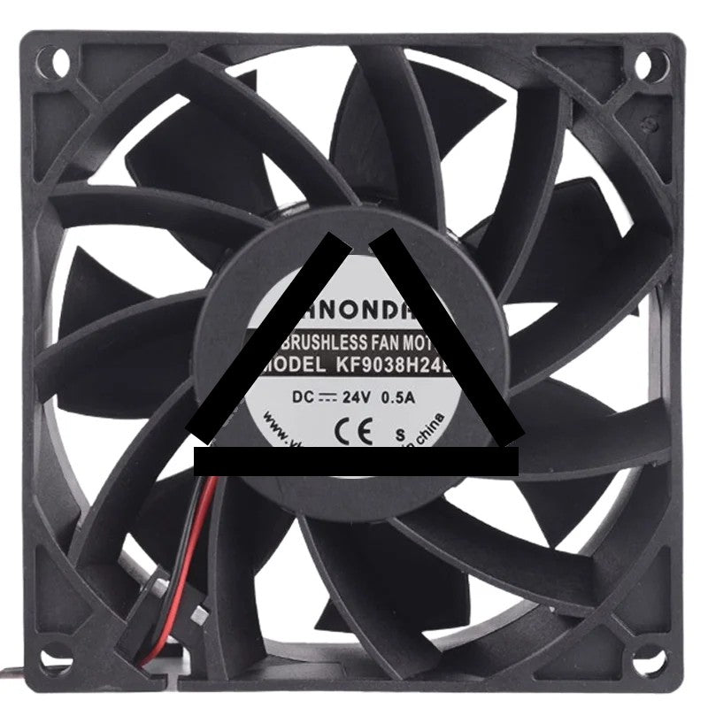 SANONDA KF9038H24B 24V 0.5A 2 Wires Axial Cooling Fan