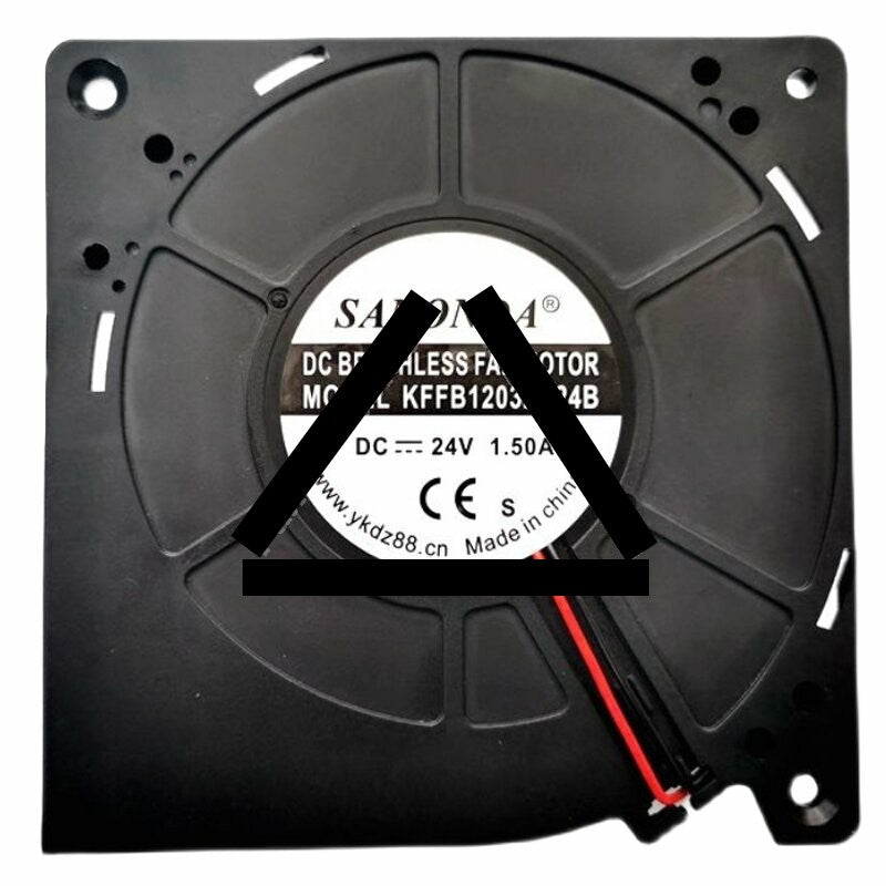 SANONDA KFFB12032H24B DC 24V 1.50A 2 Wires Brushless Blower Cooling Fan