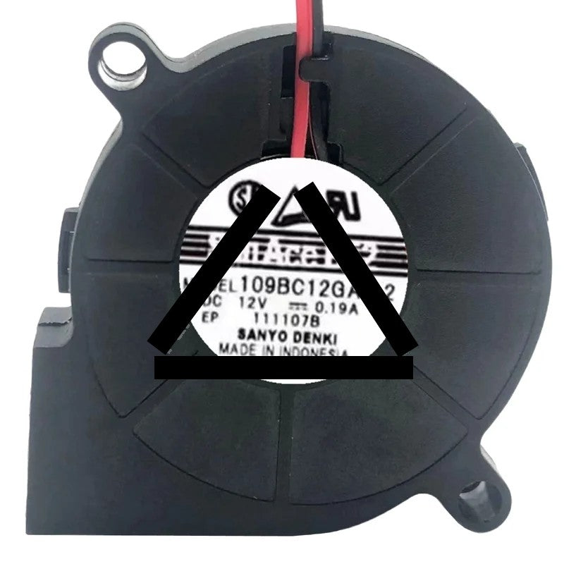 Sanyo 109BC12GA7-2 12V 0.19A 2 Wires Blower Cooling Fan