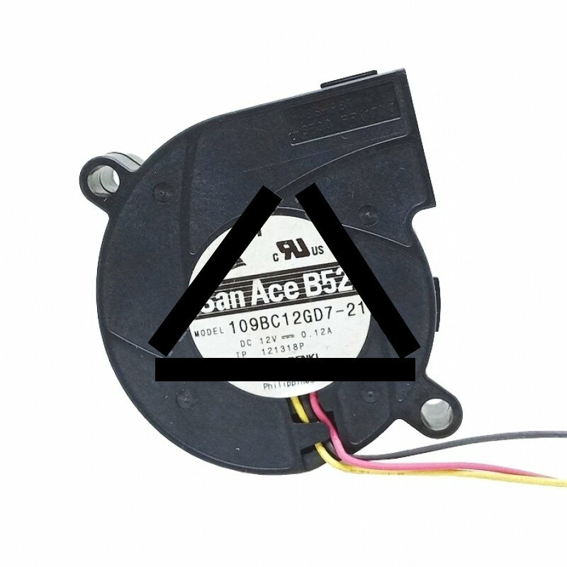 Sanyo 109BC12GD7-21 DC 12V 0.12A 3 Wires Blower Cooling Fan