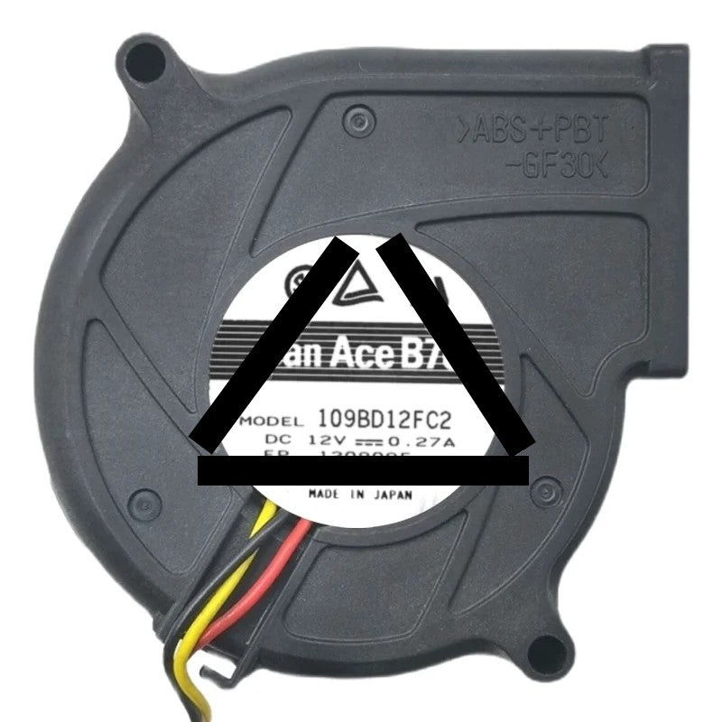 Sanyo 109BD12FC2 12V 0.27A 3 Wires Blower Cooling Fan