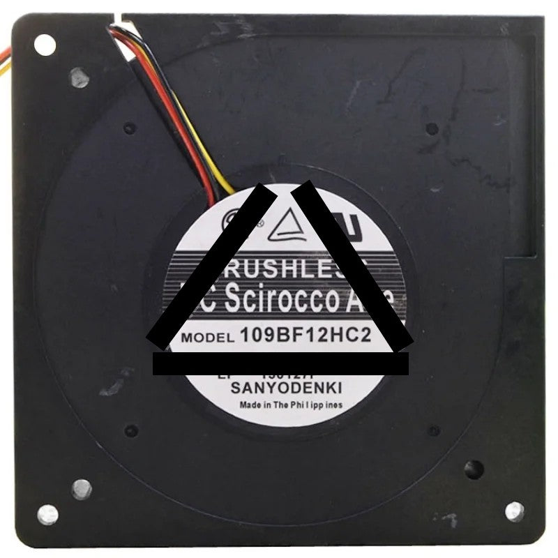 Sanyo 109BF12HC2 12V 0.6A 3 Wires Blower Cooling Fan