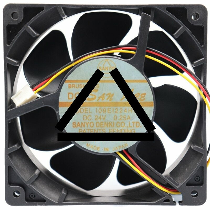 Sanyo 109E1224HI44 24V 0.25A 3 Wires Axial Cooling Fan