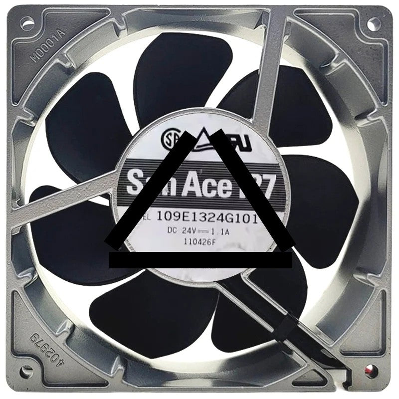 Sanyo 109E1324G101 DC 24V 1.1A 3 Wires Axial Cooling Fan