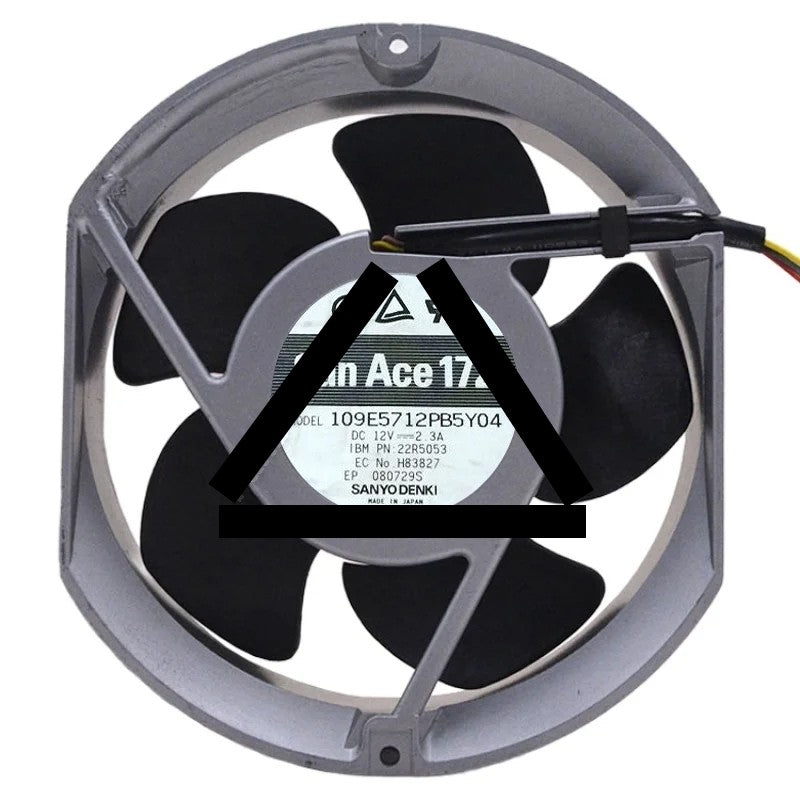 Sanyo 109E5712PB5Y04 DC 12V 2.3A 4 Wires Axial Cooling Fan