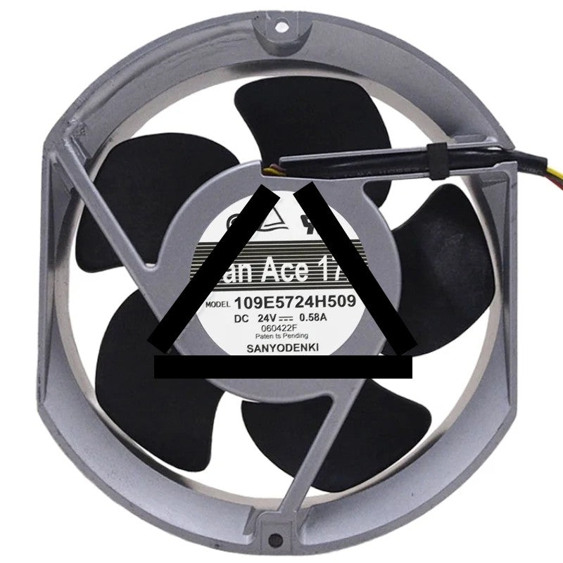 Sanyo 109E5724H509 DC 24V 0.58A 3 Wires Axial Cooling Fan