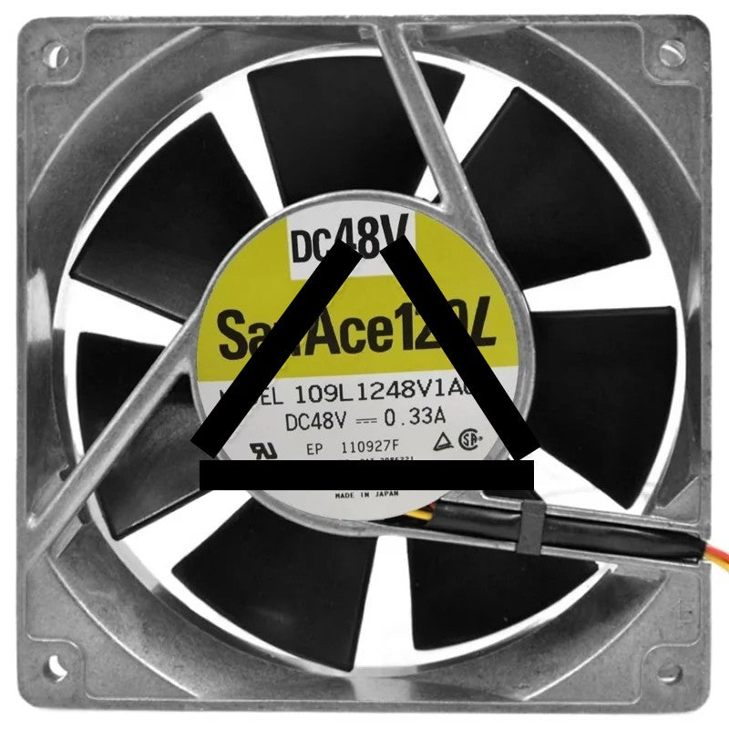 Sanyo 109L1248V1A03 DC 48V 0.33A 3 / 4 Wires Axial Cooling Fan