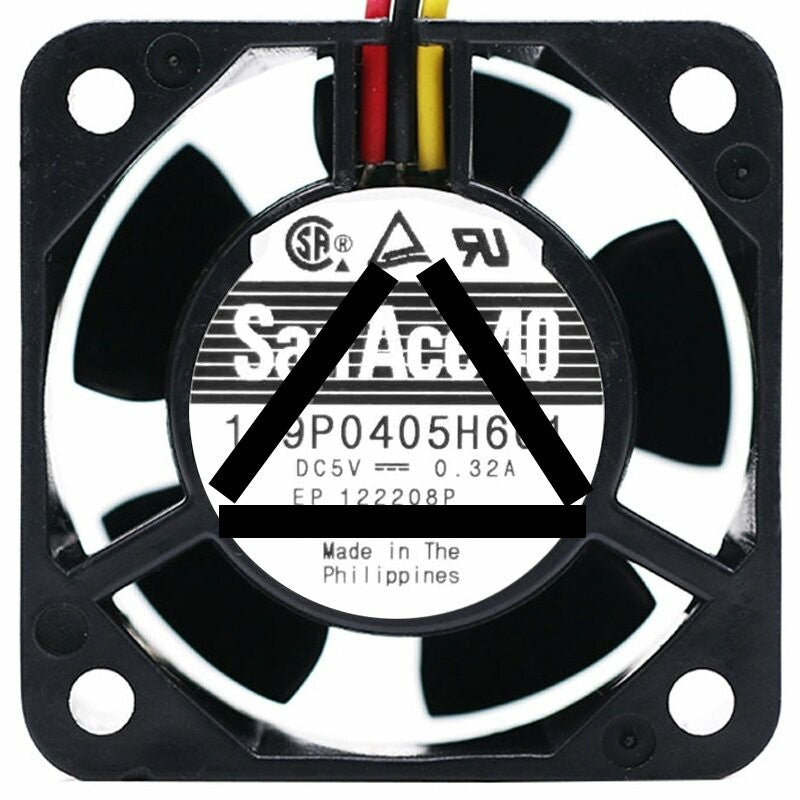 Sanyo 109P0405H601 5V 0.32A 3 Wires Axial Cooling Fan