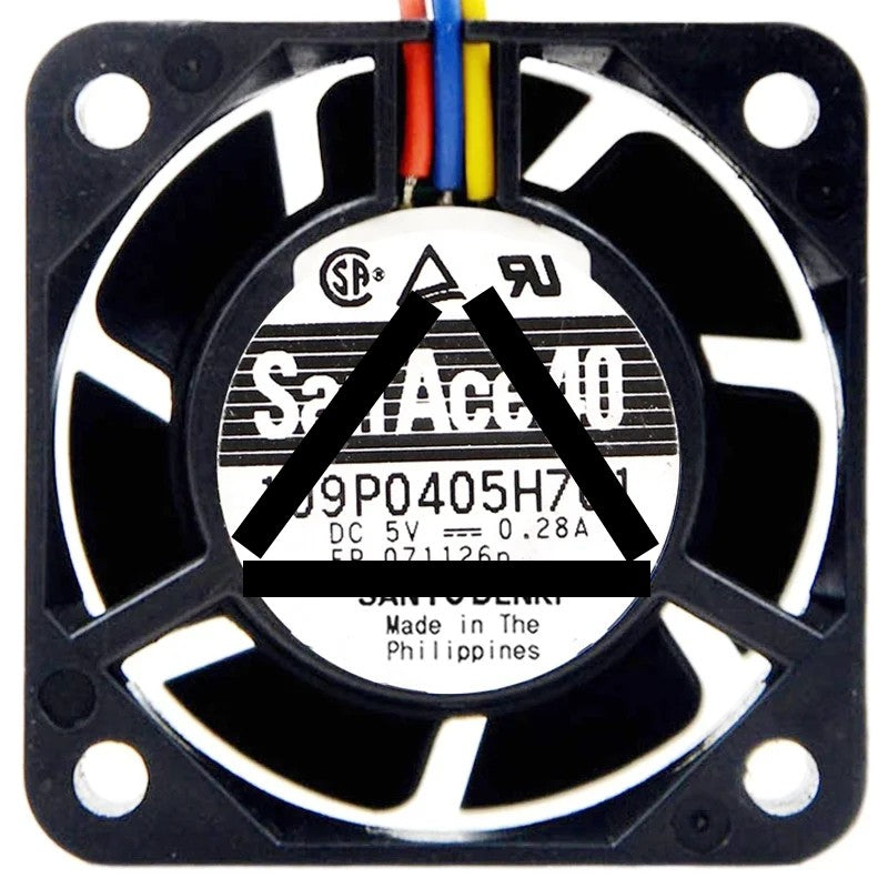 Sanyo 109P0405H701 5V 0.28A 2 / 3 Wires Axial Cooling Fan