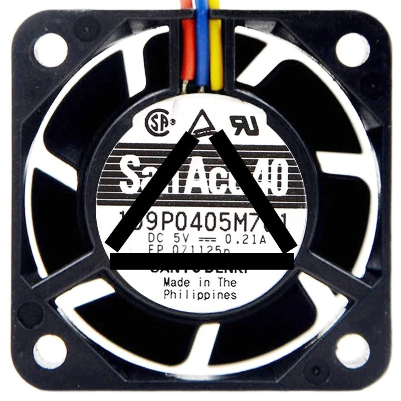 Sanyo 109P0405M701 5V 0.21A 3 Wires Axial Cooling Fan
