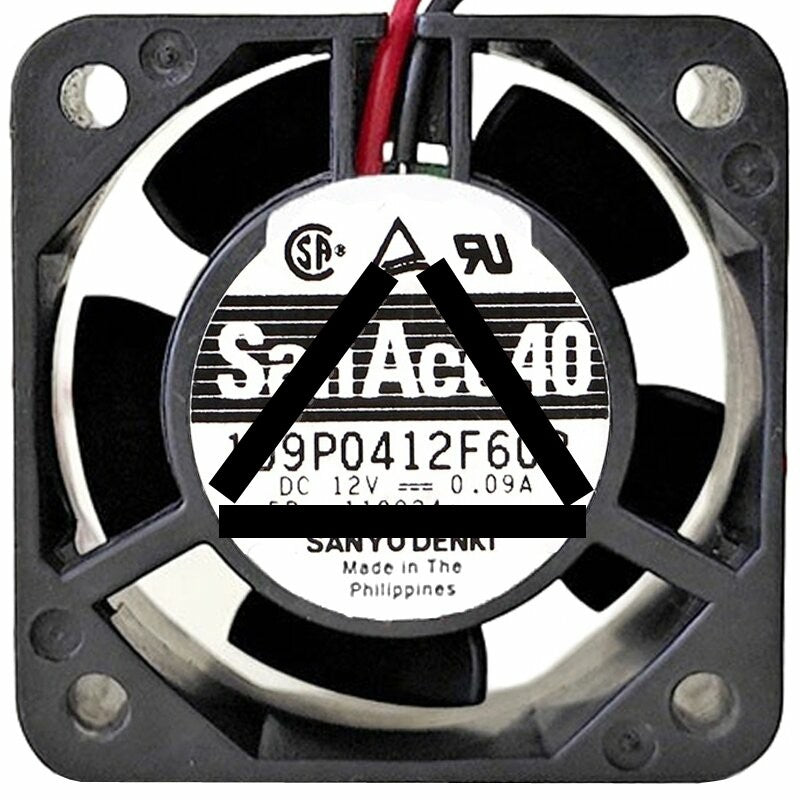 Sanyo 109P0412F602 12V 0.09A 2 / 3 Wires Cooling Fan