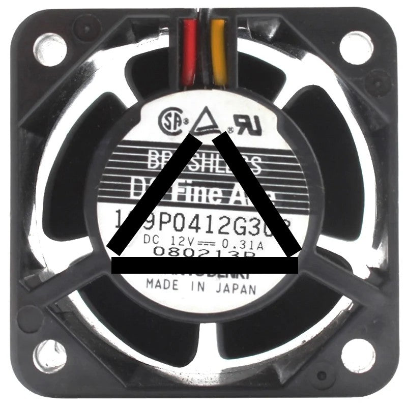 Sanyo 109P0412G303 12V 0.31A DC Brushless 3 Wires Axial Cooling Fan