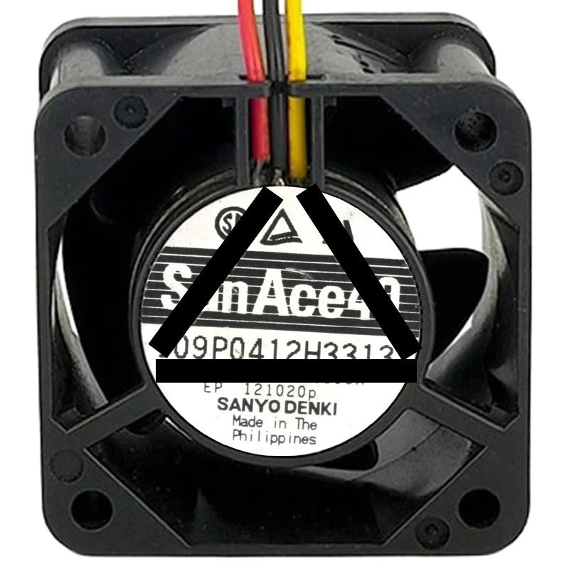 Sanyo 109P0412H3313 12V 0.195A 3 Wires Axial Cooling Fan
