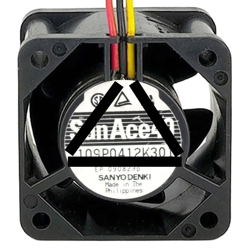 Sanyo 109P0412K301 DC 12V 0.55A 3 Wires Axial Cooling Fan