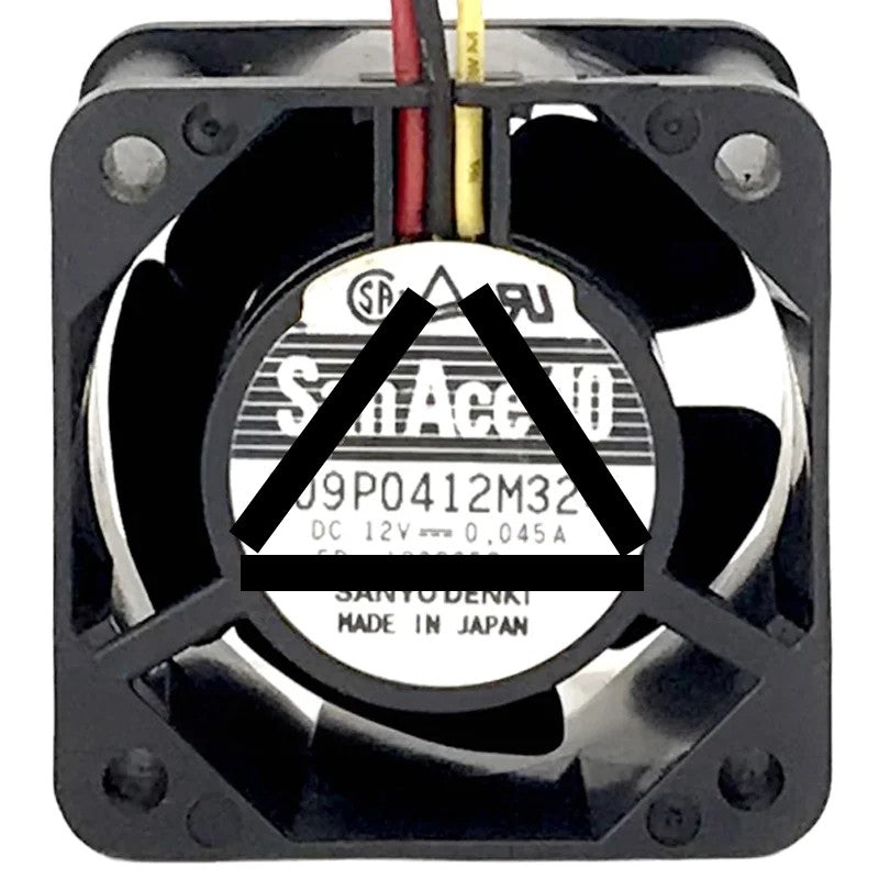 Sanyo 109P0412M324 12V 0.045A 2 / 3 Wires Axial Fan