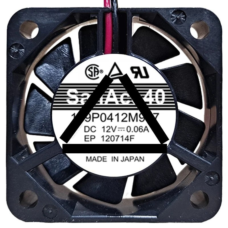 Sanyo 109P0412M907 DC 12V 0.06A 2 Wires Axial Cooling Fan