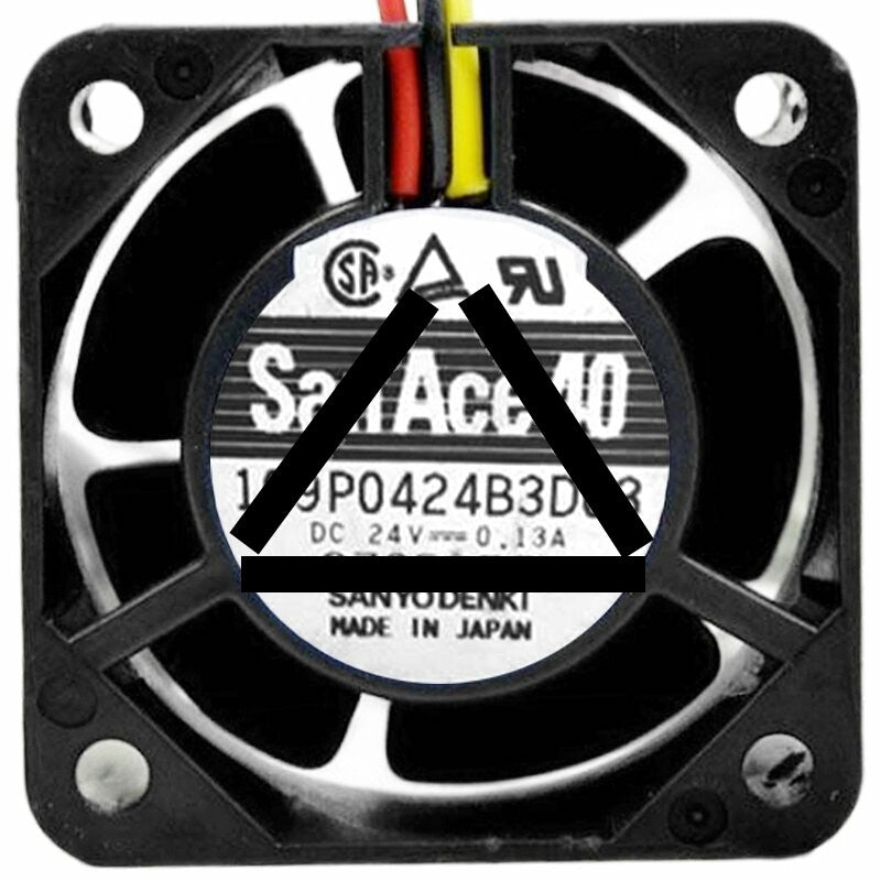 Sanyo 109P0424B3D03 24V 0.13A 3 Wires Axial Cooling Fan