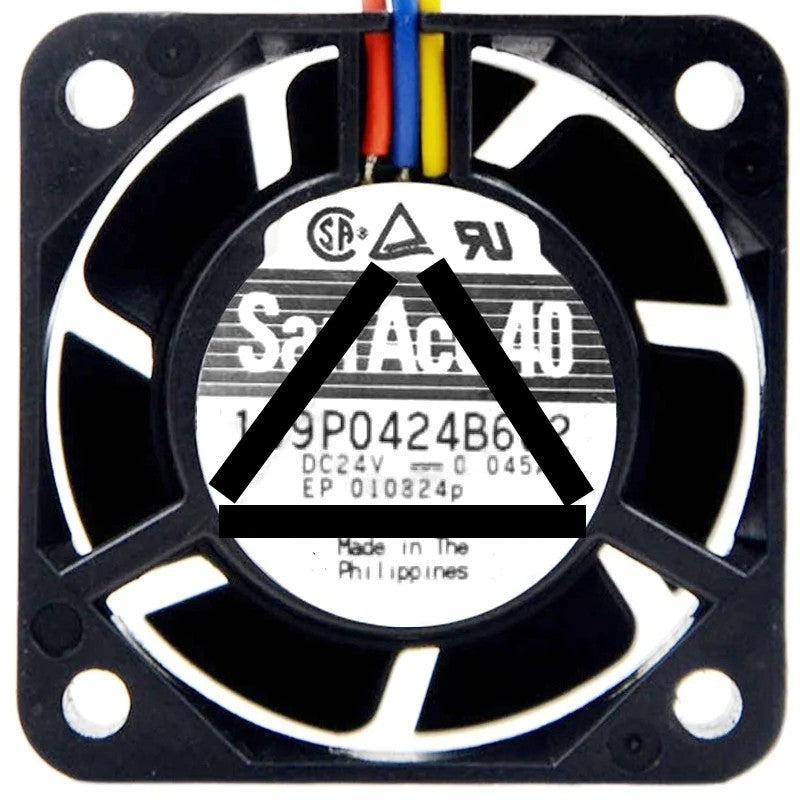 Sanyo 109P0424B602 DC 24V 0.045A 3 Wires Axial Cooling Fan